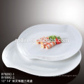 2016 New products durable factory white ceramic porcelain rectangular plates used in restaurant